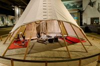 wigwam of native in Buffalo Bill Center of the West
