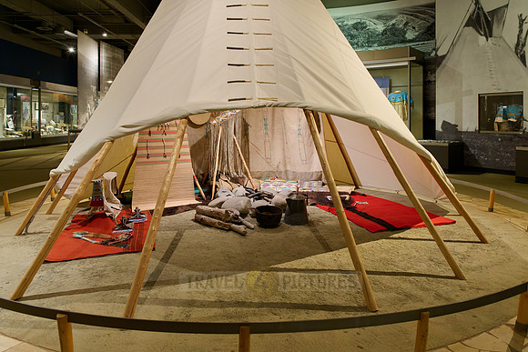 wigwam of native in Buffalo Bill Center of the West