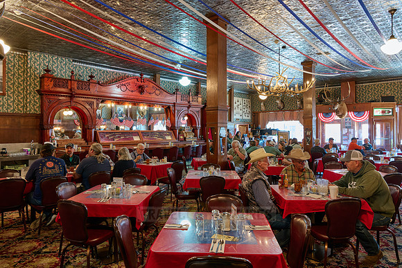 interior shot of Buffalo Bills Irma Hotel, Cody