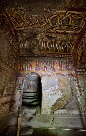 frescos inside the serpent church or Yilanli church