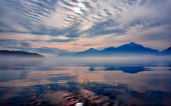 sunrise between islands