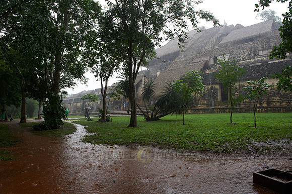 Acropolis during heavy rain