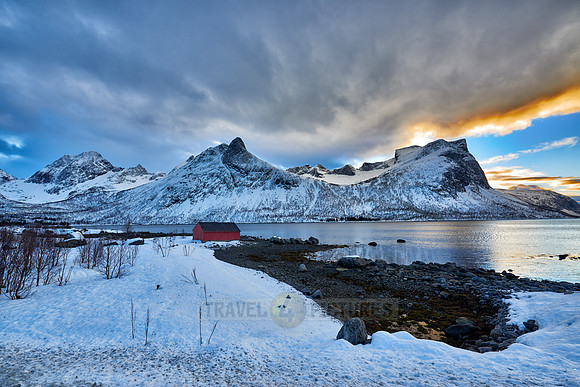 winter landscape of Bergsfjorden