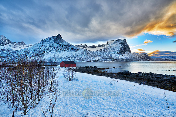 winter landscape of Bergsfjorden