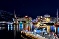 Tromsø harbour in winter