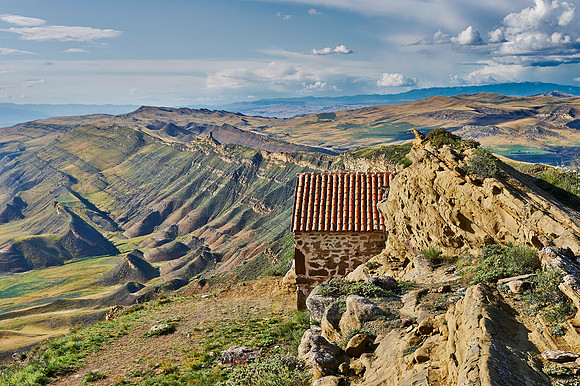 deserted landscape around David Gareja