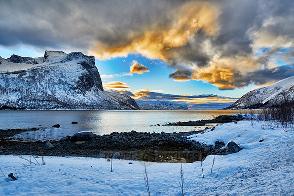 winter landscape of Bergsfjorden