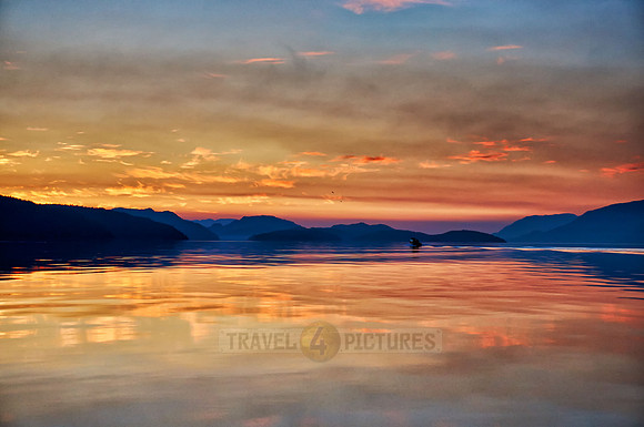 sunrise between islands