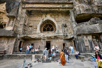 Ajanta caves, facade of Cave No. 26, Aurangabad