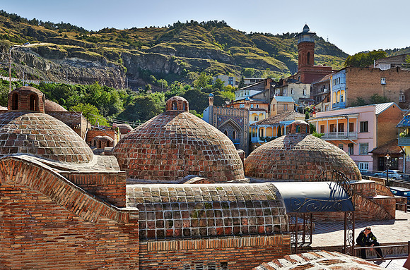 brick domed sulfur baths