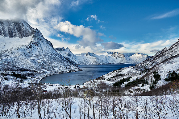 winter landscape at Mefjorden