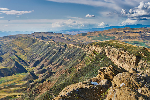 deserted landscape around David Gareja