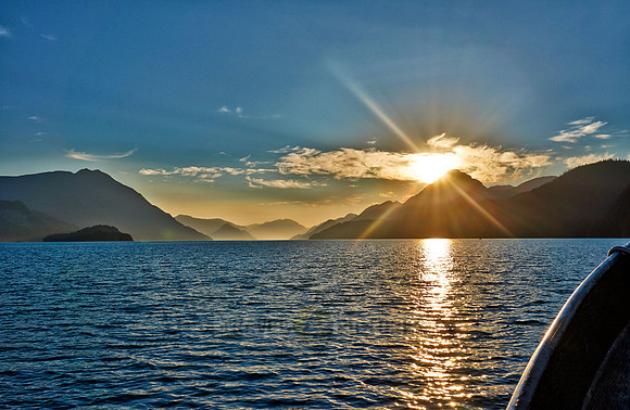 sunrise between islands