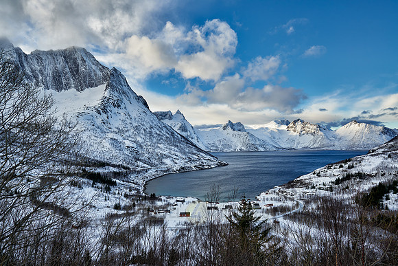 winter landscape at Mefjorden