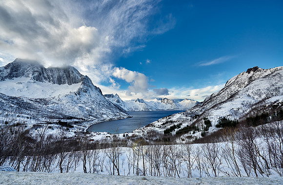 winter landscape at Mefjorden