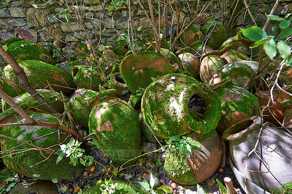 old stoneware amphorae
