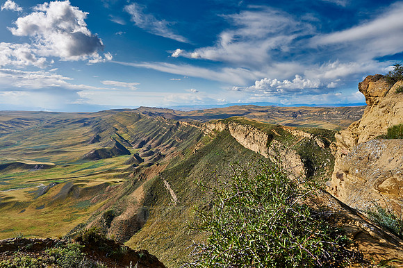 deserted landscape around David Gareja