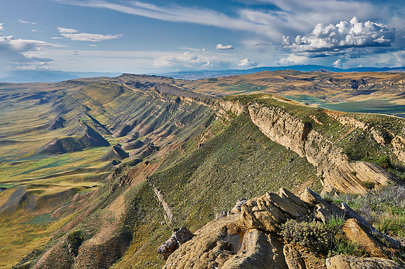 deserted landscape around David Gareja