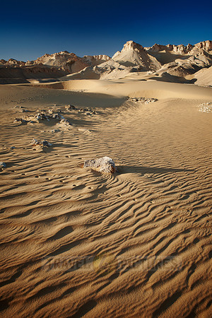 desert landscape with mountains at old caravan road