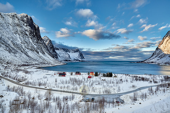 winter landscape at Ersfjorden