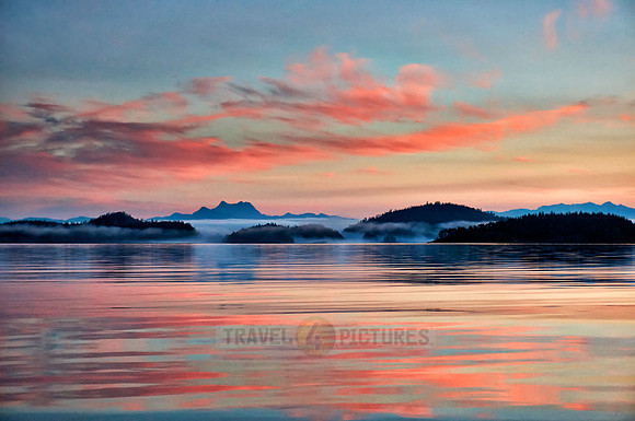 sunrise between islands