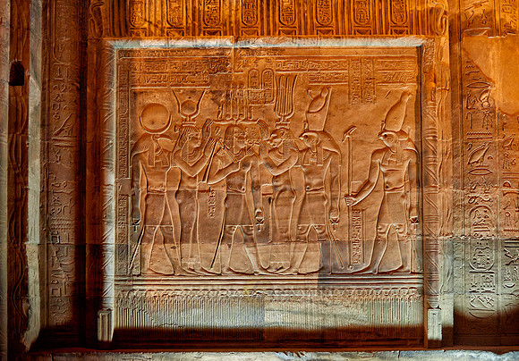 night shot of temple Kom Ombo