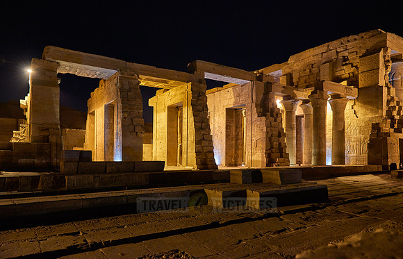night shot of temple Kom Ombo