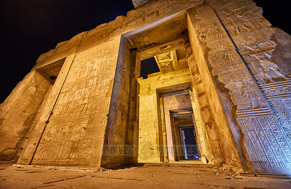 night shot of temple Kom Ombo