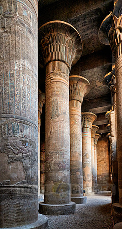 columns with inscriptions