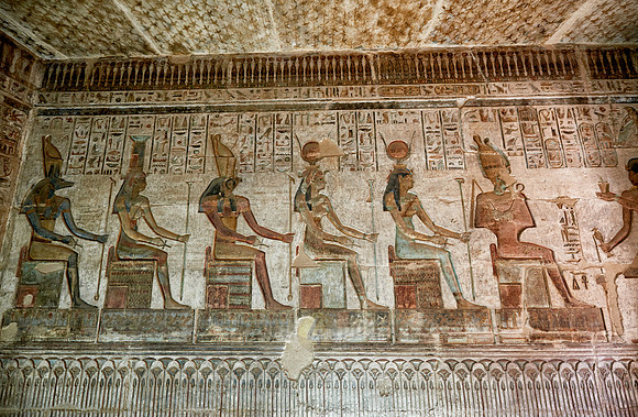 stone carving inside Hathor temple