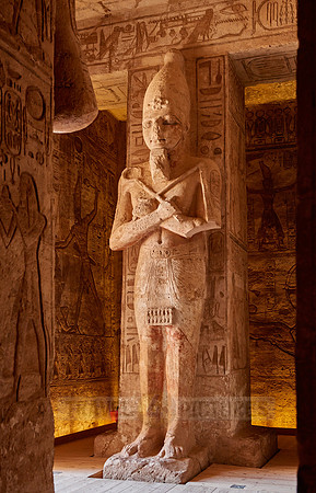 monumental statues in Great Temple of Ramesses II