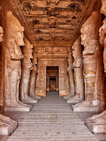 monumental statues in Great Temple of Ramesses II
