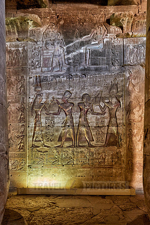 hieroglyphs, stone carving and  wall paintings