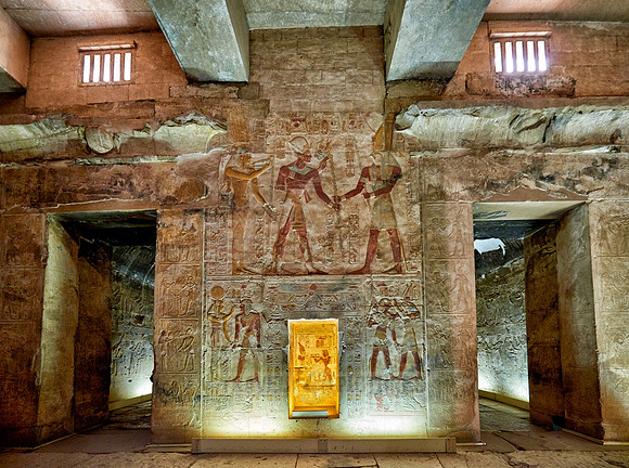 hieroglyphs, stone carving and  wall paintings