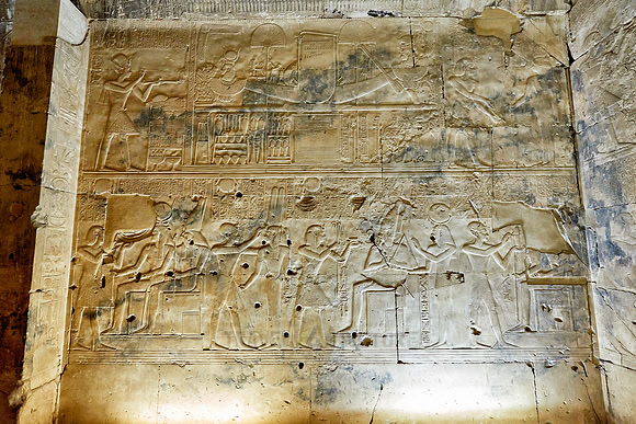 hieroglyphs, stone carving and  wall paintings