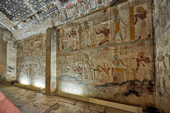 hieroglyphs, stone carving and  wall paintings