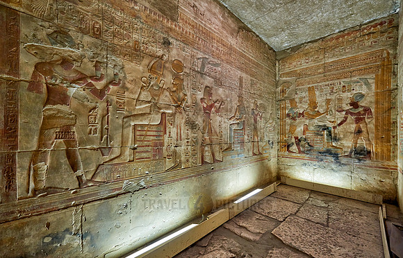 hieroglyphs, stone carving and  wall paintings