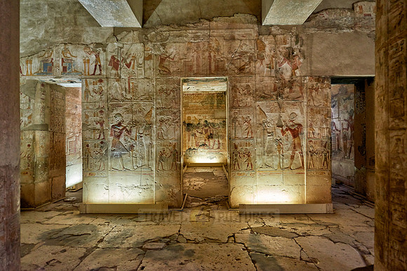 hieroglyphs, stone carving and  wall paintings