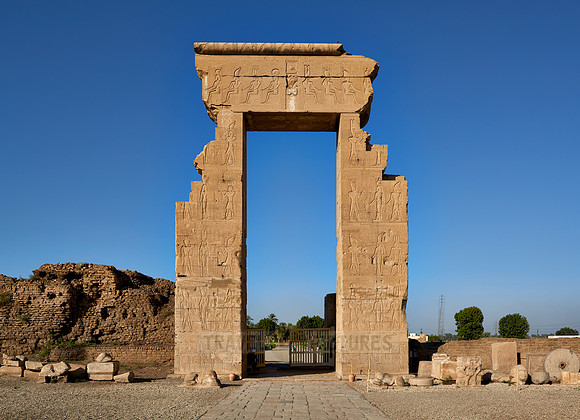 Pro-Pylon to ptolemaic Dendera Temple complex