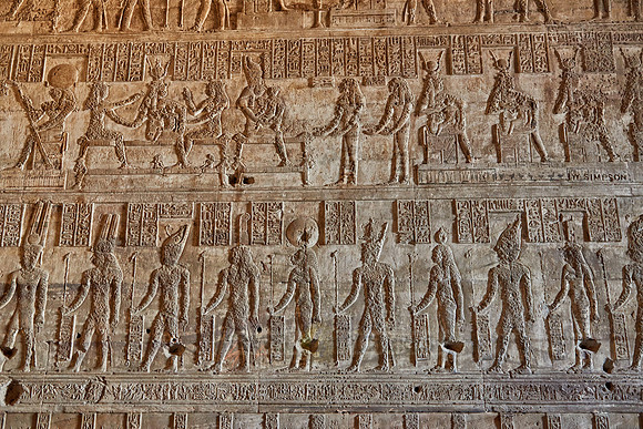 stone carvings inside of Roman birth-house