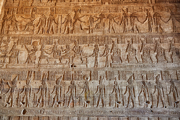 stone carvings inside of Roman birth-house