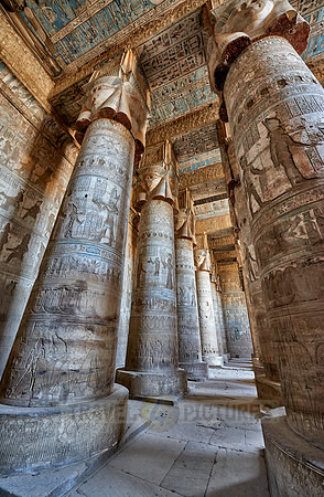 Hypostyle Hall of Hathor temple