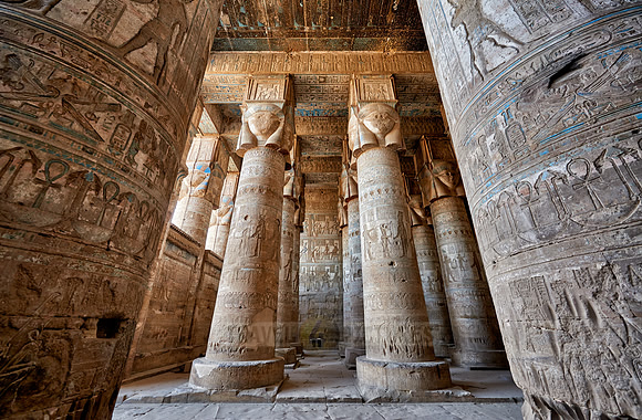 Hypostyle Hall of Hathor temple