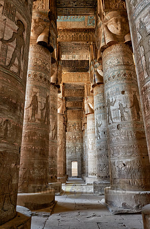 Hypostyle Hall of Hathor temple