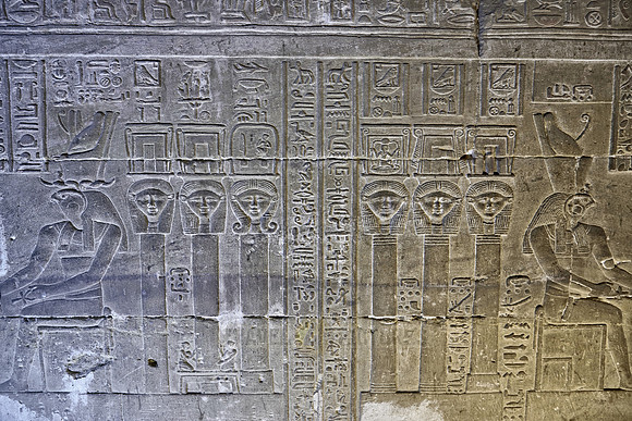 secret passage with well preserved stone carvings