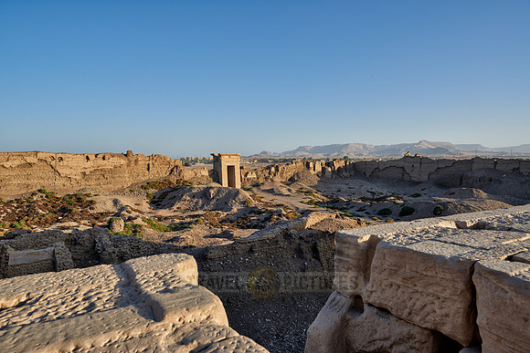 view from roof of Hathor temple
