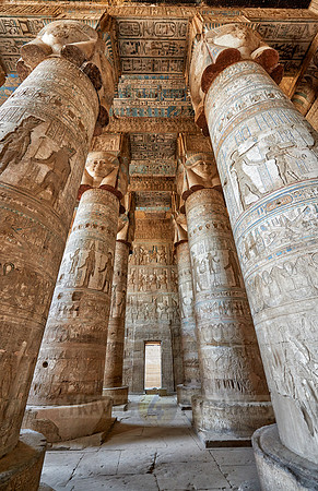 Hypostyle Hall of Hathor temple