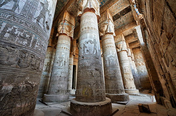 Hypostyle Hall of Hathor temple