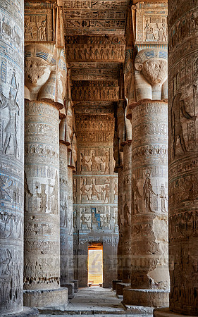 Hypostyle Hall of Hathor temple