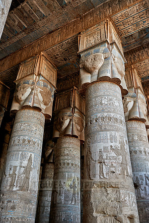 Hypostyle Hall of Hathor temple